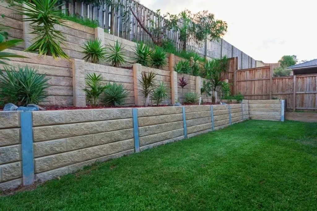 concrete sleeper retaining walls